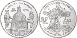 World Coins - France, 1 1/2 Euro, Dôme des Invalides, 2006, Monnaie de Paris, BE,