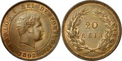 World Coins - Coin, Portugal, Carlos I, 20 Reis, 1892, , Bronze, KM:533