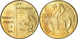 World Coins - Coin, VATICAN CITY, John Paul II, 200 Lire, 1983, Roma, FDC,