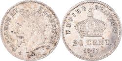 World Coins - Coin, France, Napoleon III, 20 Centimes, 1867, Paris, , Silver