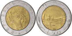 World Coins - Italy, 500 Lire, 1987, Rome, Bi-Metallic, , KM:111