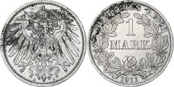 World Coins - GERMANY - EMPIRE, Wilhelm II, Mark, 1911, Berlin, Silver, , KM:14