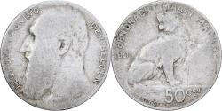 World Coins - Belgium, Leopold II, 50 Centimes, 1901, Brussels, Silver, , KM:51
