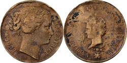 World Coins - France, Medal, Eugénie Impératrice, Le Prince Impérial, Brass, Trotin