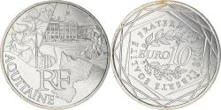 World Coins - France, 10 Euro, Aquitaine, 2011, , Silver