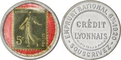 World Coins - Coin, France, Credit Lyonnais, 5 Centimes, 1920, Timbre-Monnaie,