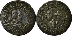 World Coins - Coin, France, Louis XIII, Double tournois, buste juvénile, 1624 Riom