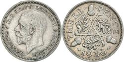 World Coins - Coin, Great Britain, George V, 3 Pence, 1936, , Silver, KM:831