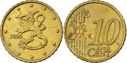 World Coins - Finland, 10 Euro Cent, 2000, Vantaa, Nordic gold,