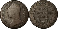 World Coins - Coin, France, Dupré, 5 Centimes, AN 8, Lille, , Bronze, KM:640.11