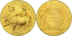 World Coins - France, Medal, Société des Agriculteurs du Nord, Gilt Bronze, Rivet,
