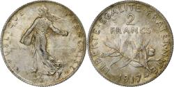 World Coins - Coin, France, 2 Francs, 1917, Paris, Semeuse, , Silver, KM:845.1