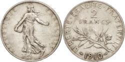 World Coins - Coin, France, Semeuse, 2 Francs, 1910, Paris, , Silver, KM:845.1
