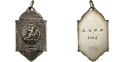 World Coins - France, Medal, Association Sportive de Pelote Basque, 1964, Silvered bronze