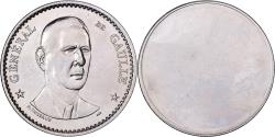 World Coins - France, Medal, Général De Gaulle, Silvered bronze, Thiébaud,
