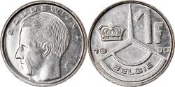 World Coins - Coin, Belgium, Franc, 1990, , Nickel Plated Iron, KM:171
