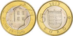 World Coins - Finland, 5 Euro, Ostrobothnian House, 2013, Vantaa, Bi-Metallic,