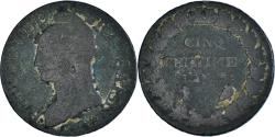World Coins - Coin, France, Dupré, 5 Centimes, AN 8, Metz, , Bronze, KM:640.2