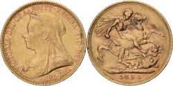 World Coins - Great Britain, Victoria, Sovereign, 1894, London, Gold, , KM:785