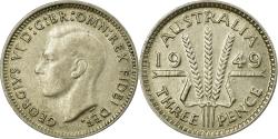 World Coins - Coin, Australia, George VI, Threepence, 1949, , Silver, KM:44