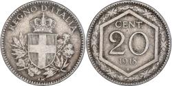 World Coins - Coin, Italy, Vittorio Emanuele III, 20 Centesimi, 1918, Rome,