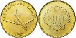 World Coins - France, Token, Collection Shell, De Havilland Comet, Bronze-Aluminium,