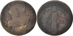 World Coins - Coin, France, 2 sols françois, 2 Sols, 1792, Lille, , Bronze