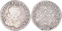 World Coins - Coin, France, Louis XV, 1/8 Écu aux 8 L, 1/8 Ecu, 1725, Reims, Rare,