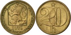 World Coins - Czechoslovakia, 20 Haleru, 1976, Nickel-brass, , KM:74