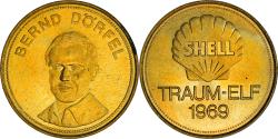 World Coins - Germany, Token, Shell, Traum-Elf, Football, Bernd Dörfel, 1969,