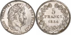 World Coins - France, 5 Francs, Louis-Philippe, 1834, Nantes, Silver, , Gadoury:678