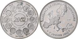 World Coins - France, Medal, L'Europe, Naissance de l'Euro Fiduciaire, 2002, Copper-nickel
