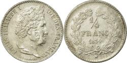 World Coins - Coin, France, Louis-Philippe, 1/4 Franc, 1834, Lille, , Silver