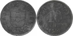 World Coins - Germany, Stadt Bad Kissingen, 10 Pfennig, 1919, , Zinc
