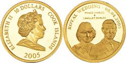 World Coins - Coin, Cook Islands, Elizabeth II, 10 Dollars, 2005, Franklin Mint, Proof