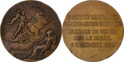 World Coins - France, Medal, Institut de France, passage de Vénus sur le soleil, 1882