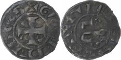 World Coins - France, Seigneurie de Gien, Geoffroy II de Donzy, Obole, 1060-1160, Gien