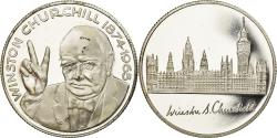 World Coins - United Kingdom , Medal, Winston Churchill, Politics, Society, War,