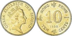World Coins - Coin, Hong Kong, 10 Cents, 1990