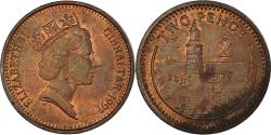 World Coins - Gibraltar, 2 Pence, 1991