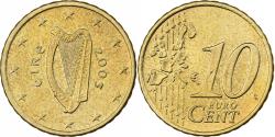World Coins - Ireland, 10 Euro Cent, 2003, Dublin, Nordic gold,