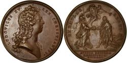 World Coins - France, Medal, Louis XV, Le Roi gouvernant selon les Maximes de Louis XIV, 1726