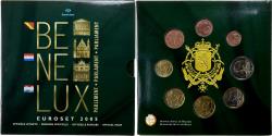World Coins - Benelux, 3x 1 ct. - 2€ + Token, BU, 2005,