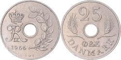 World Coins - Coin, Denmark, 25 Öre, 1966