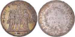 World Coins - Coin, France, Hercule, 5 Francs, 1874, Paris, , Silver, KM:820.1