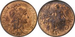 World Coins - France, 5 Centimes, Dupuis, 1916, Paris, Etoile, Bronze, , Gadoury:165