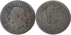 World Coins - France, Louis XVI, Liard, 1791, La Rochelle, 2nd semestre, Copper,
