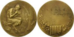 World Coins - France, Medal, Le Faune Musicien, 1932, Bronze, Desvignes,