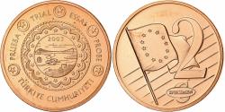World Coins - Turkey, Medal, 2 C, Essai Trial, 2003, Exonumia, , Copper Plated Steel