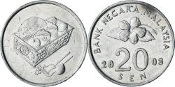 World Coins - Malaysia, 20 Sen, 2008